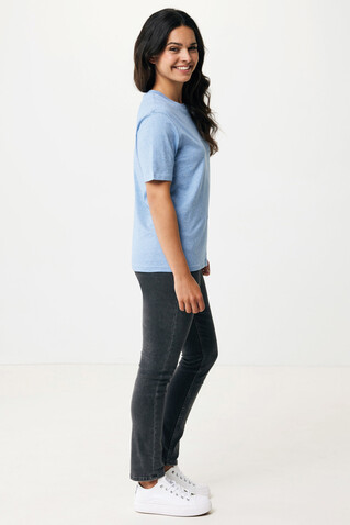 IQONIQ Sierra Lightweight T-Shirt aus recycelter Baumwolle light heather blue bedrucken, Art.-Nr. T9104.042.XXXL