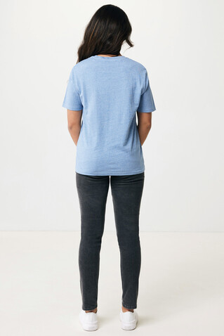 IQONIQ Sierra Lightweight T-Shirt aus recycelter Baumwolle light heather blue bedrucken, Art.-Nr. T9104.042.XXXL