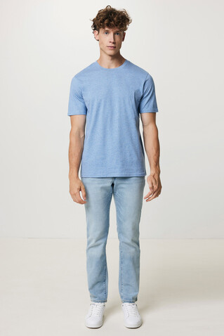 IQONIQ Sierra Lightweight T-Shirt aus recycelter Baumwolle light heather blue bedrucken, Art.-Nr. T9104.042.XXXL