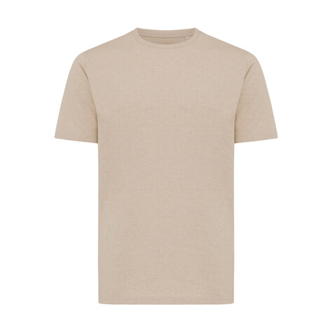 IQONIQ Sierra Lightweight T-Shirt aus recycelter Baumwolle light heather brown bedrucken, Art.-Nr. T9104.041.L