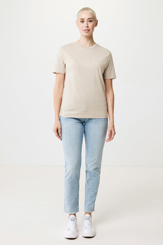 IQONIQ Sierra Lightweight T-Shirt aus recycelter Baumwolle light heather brown bedrucken, Art.-Nr. T9104.041.L