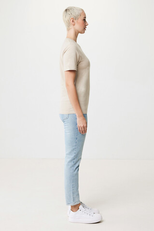 IQONIQ Sierra Lightweight T-Shirt aus recycelter Baumwolle light heather brown bedrucken, Art.-Nr. T9104.041.L