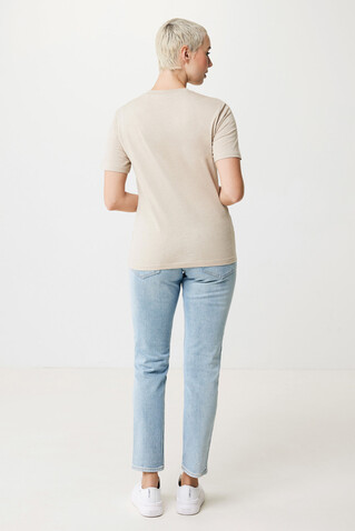 IQONIQ Sierra Lightweight T-Shirt aus recycelter Baumwolle light heather brown bedrucken, Art.-Nr. T9104.041.L