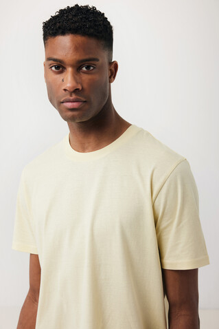 IQONIQ Sierra Lightweight T-Shirt aus recycelter Baumwolle cream yellow bedrucken, Art.-Nr. T9104.036.XL