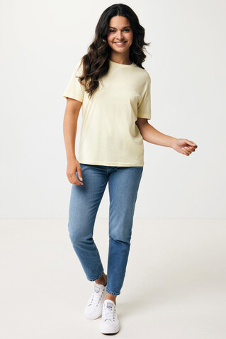 IQONIQ Sierra Lightweight T-Shirt aus recycelter Baumwolle cream yellow bedrucken, Art.-Nr. T9104.036.XL