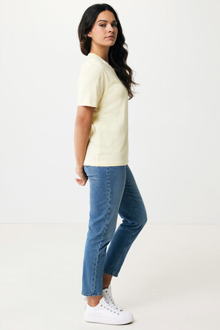 IQONIQ Sierra Lightweight T-Shirt aus recycelter Baumwolle cream yellow bedrucken, Art.-Nr. T9104.036.XL
