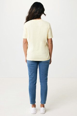 IQONIQ Sierra Lightweight T-Shirt aus recycelter Baumwolle cream yellow bedrucken, Art.-Nr. T9104.036.XL