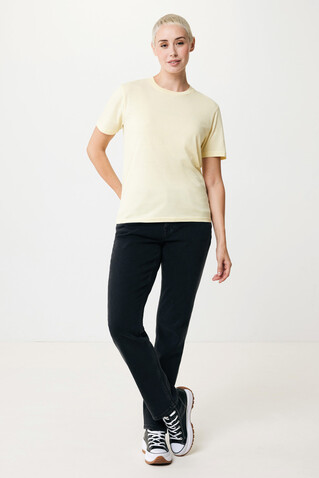 IQONIQ Sierra Lightweight T-Shirt aus recycelter Baumwolle cream yellow bedrucken, Art.-Nr. T9104.036.XL