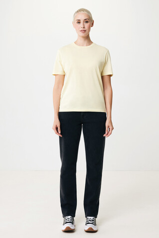 IQONIQ Sierra Lightweight T-Shirt aus recycelter Baumwolle cream yellow bedrucken, Art.-Nr. T9104.036.XL