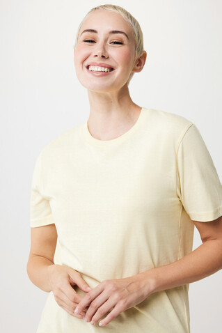 IQONIQ Sierra Lightweight T-Shirt aus recycelter Baumwolle cream yellow bedrucken, Art.-Nr. T9104.036.XL