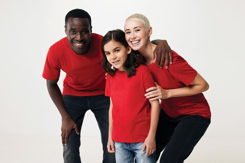 IQONIQ Sierra Lightweight T-Shirt aus recycelter Baumwolle rot bedrucken, Art.-Nr. T9104.029.XS