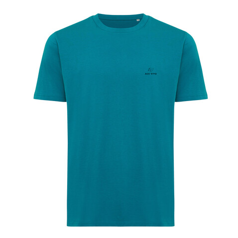 IQONIQ Sierra Lightweight T-Shirt aus recycelter Baumwolle verdigris bedrucken, Art.-Nr. T9104.009.XL