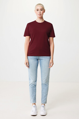 IQONIQ Sierra Lightweight T-Shirt aus recycelter Baumwolle burgunderrot bedrucken, Art.-Nr. T9104.007.XXS