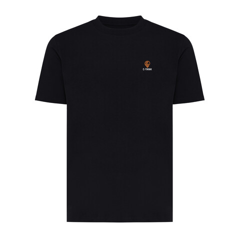 IQONIQ Sierra Lightweight T-Shirt aus recycelter Baumwolle schwarz bedrucken, Art.-Nr. T9104.001.XXL