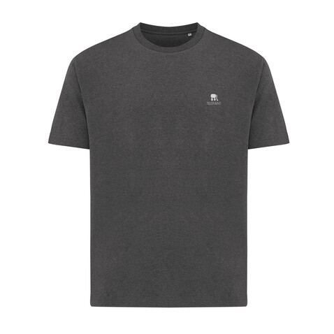 IQONIQ Teide T-Shirt aus recycelter Baumwolle heather anthracite bedrucken, Art.-Nr. T9105.014.XXS