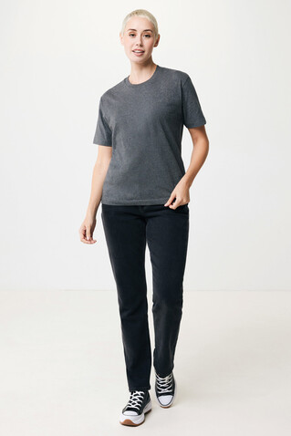 IQONIQ Teide T-Shirt aus recycelter Baumwolle heather anthracite bedrucken, Art.-Nr. T9105.014.XXS