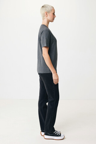 IQONIQ Teide T-Shirt aus recycelter Baumwolle heather anthracite bedrucken, Art.-Nr. T9105.014.XXS