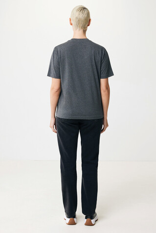 IQONIQ Teide T-Shirt aus recycelter Baumwolle heather anthracite bedrucken, Art.-Nr. T9105.014.XXS