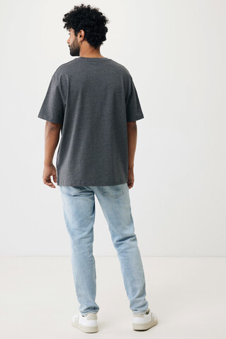 IQONIQ Teide T-Shirt aus recycelter Baumwolle heather anthracite bedrucken, Art.-Nr. T9105.014.XXS
