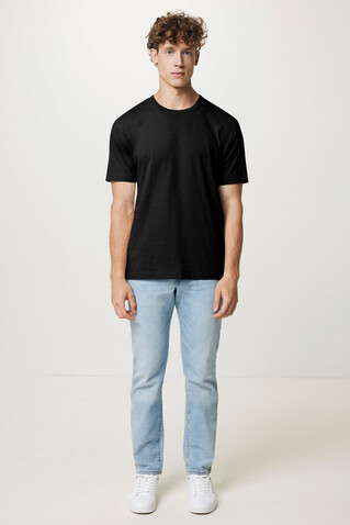 IQONIQ Teide T-Shirt aus recycelter Baumwolle schwarz bedrucken, Art.-Nr. T9105.001.4XL
