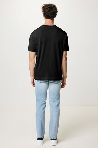 IQONIQ Teide T-Shirt aus recycelter Baumwolle schwarz bedrucken, Art.-Nr. T9105.001.4XL