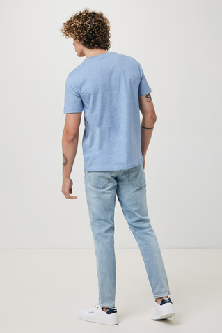 IQONIQ Brett T-Shirt aus recycelter Baumwolle light heather blue bedrucken, Art.-Nr. T9107.042.XXL IQONIQ Brett T-Shirt aus recycelter Baumwolle light heather blue bedrucken, Art.-Nr. T9107.042.XXL