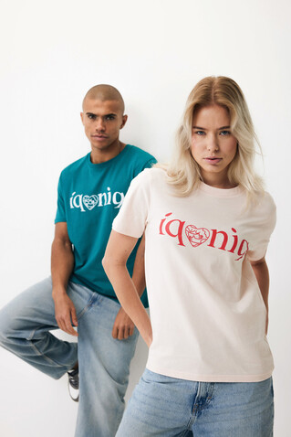 IQONIQ Brett T-Shirt aus recycelter Baumwolle cloud pink bedrucken, Art.-Nr. T9107.039.L