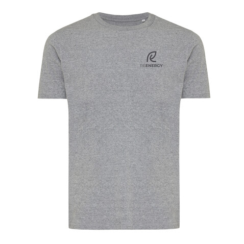 IQONIQ Brett T-Shirt aus recycelter Baumwolle light heather anthracite bedrucken, Art.-Nr. T9107.034.XL