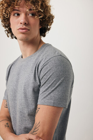 IQONIQ Brett T-Shirt aus recycelter Baumwolle light heather anthracite bedrucken, Art.-Nr. T9107.034.XL
