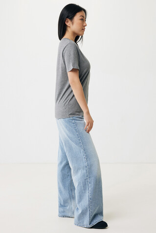 IQONIQ Brett T-Shirt aus recycelter Baumwolle light heather anthracite bedrucken, Art.-Nr. T9107.034.XL