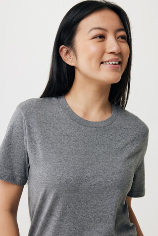 IQONIQ Brett T-Shirt aus recycelter Baumwolle light heather anthracite bedrucken, Art.-Nr. T9107.034.XL
