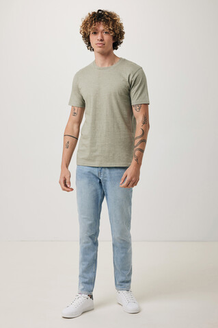 IQONIQ Brett T-Shirt aus recycelter Baumwolle light heather green bedrucken, Art.-Nr. T9107.033.L IQONIQ Brett T-Shirt aus recycelter Baumwolle light heather green bedrucken, Art.-Nr. T9107.033.L