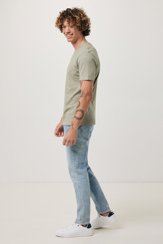 IQONIQ Brett T-Shirt aus recycelter Baumwolle light heather green bedrucken, Art.-Nr. T9107.033.L IQONIQ Brett T-Shirt aus recycelter Baumwolle light heather green bedrucken, Art.-Nr. T9107.033.L