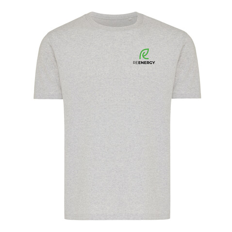IQONIQ Brett T-Shirt aus recycelter Baumwolle light heather grey bedrucken, Art.-Nr. T9107.032.L