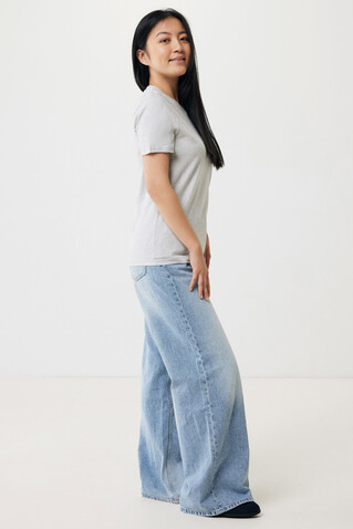 IQONIQ Brett T-Shirt aus recycelter Baumwolle light heather grey bedrucken, Art.-Nr. T9107.032.L
