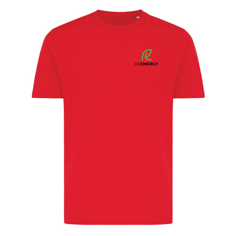 IQONIQ Brett T-Shirt aus recycelter Baumwolle rot bedrucken, Art.-Nr. T9107.029.XS
