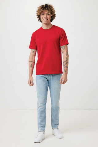 IQONIQ Brett T-Shirt aus recycelter Baumwolle rot bedrucken, Art.-Nr. T9107.029.XS