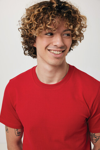 IQONIQ Brett T-Shirt aus recycelter Baumwolle rot bedrucken, Art.-Nr. T9107.029.XS
