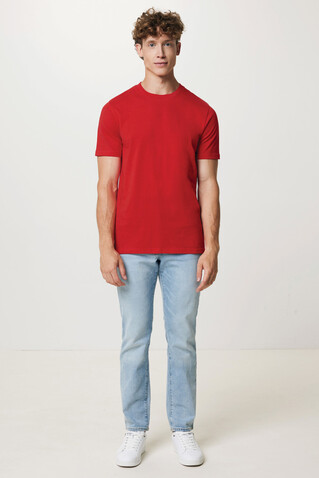 IQONIQ Brett T-Shirt aus recycelter Baumwolle rot bedrucken, Art.-Nr. T9107.029.XS