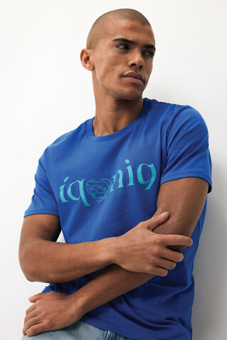 IQONIQ Brett T-Shirt aus recycelter Baumwolle Königsblau bedrucken, Art.-Nr. T9107.025.XL IQONIQ Brett T-Shirt aus recycelter Baumwolle Königsblau bedrucken, Art.-Nr. T9107.025.XL
