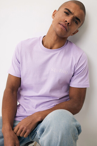 IQONIQ Brett T-Shirt aus recycelter Baumwolle lavender bedrucken, Art.-Nr. T9107.011.XS