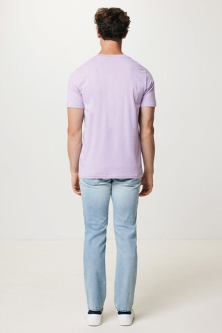 IQONIQ Brett T-Shirt aus recycelter Baumwolle lavender bedrucken, Art.-Nr. T9107.011.XS