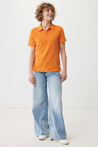 IQONIQ Yosemite Piqué-Poloshirt aus recycelter Baumwolle orange bedrucken, Art.-Nr. T9200.044.XXL
