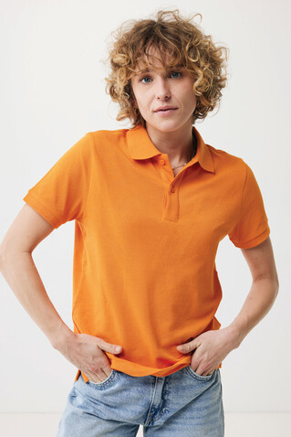 IQONIQ Yosemite Piqué-Poloshirt aus recycelter Baumwolle orange bedrucken, Art.-Nr. T9200.044.XXL