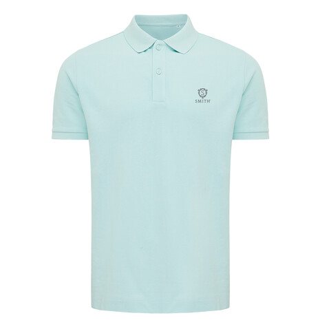 IQONIQ Yosemite Piqué-Poloshirt aus recycelter Baumwolle crushed mint bedrucken, Art.-Nr. T9200.037.M
