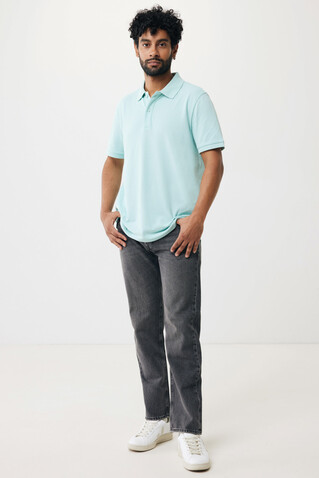 IQONIQ Yosemite Piqué-Poloshirt aus recycelter Baumwolle crushed mint bedrucken, Art.-Nr. T9200.037.M