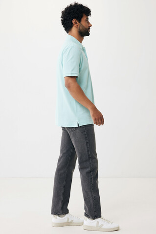 IQONIQ Yosemite Piqué-Poloshirt aus recycelter Baumwolle crushed mint bedrucken, Art.-Nr. T9200.037.M