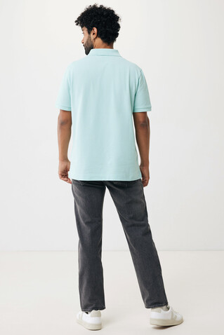 IQONIQ Yosemite Piqué-Poloshirt aus recycelter Baumwolle crushed mint bedrucken, Art.-Nr. T9200.037.M