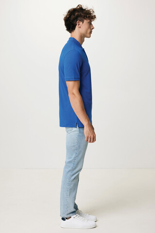 IQONIQ Yosemite Piqué-Poloshirt aus recycelter Baumwolle Königsblau bedrucken, Art.-Nr. T9200.025.4XL