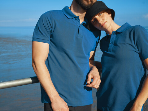IQONIQ Yosemite Piqué-Poloshirt aus recycelter Baumwolle Königsblau bedrucken, Art.-Nr. T9200.025.4XL